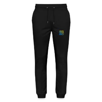Ibiza 2024 - Pantalon de jogging bio MOVER Stanley/Stella unisexe - noir - Devant - Marisol (170cm) & Nik (191cm)