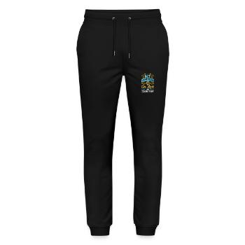 My Heart Is On Lock For Fishing Trips - Stanley/Stella Mover Unisex Organic Jogging Trousers - black - Front - Marisol (170cm) & Nik (191cm)