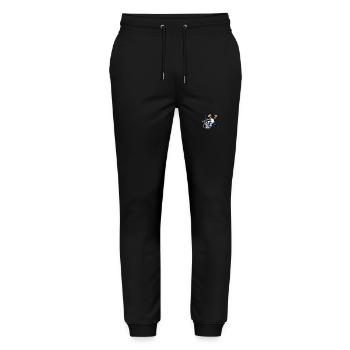 Cute Cartoon Penguin Diver Snorkeling - Stanley/Stella Mover Unisex Organic Jogging Trousers - black - Front - Marisol (170cm) & Nik (191cm)
