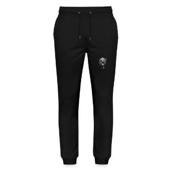 Gothic Beauty Rose Queen Illustration - Stanley/Stella Mover Unisex Organic Jogging Trousers - black - Front - Marisol (170cm) & Nik (191cm)