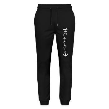 Moin  - Stanley/Stella Unisex Bio Jogginghose Mover  - Schwarz - Vorne - Marisol (170cm) & Nik (191cm)