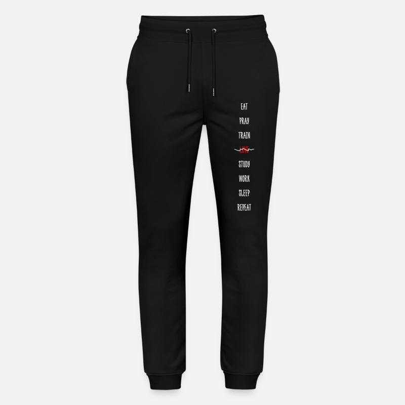 Routine quotidienne monochrome avec accent rouge - Pantalon de jogging bio MOVER Stanley/Stella unisexe - noir
