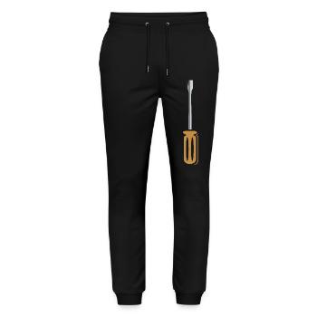 Conception d’outils de tournevis pour les artisans - Pantalon de jogging bio MOVER Stanley/Stella unisexe - noir - Devant - Marisol (170cm) & Nik (191cm)