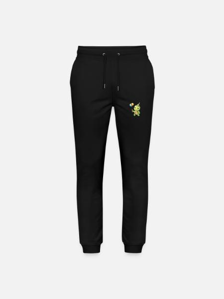 Turtle Birthday Comic - Stanley/Stella Mover Unisex Organic Jogging Trousers - black