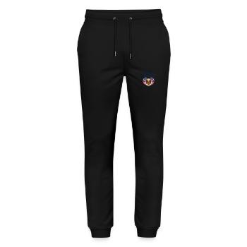 Kamala 2024 - Kamala Harris 2024 For President - Stanley/Stella Mover Unisex Organic Jogging Trousers - black - Front - Marisol (170cm) & Nik (191cm)