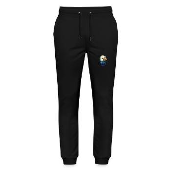 Funny motif - I don't give a Duck - Stanley/Stella Mover Unisex Organic Jogging Trousers - black - Front - Marisol (170cm) & Nik (191cm)