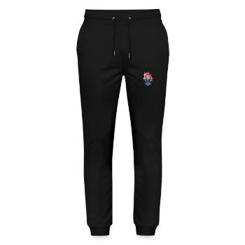 Bouddha - Pantalon de jogging bio MOVER Stanley/Stella unisexe - noir - Devant - Marisol (170cm) & Nik (191cm)
