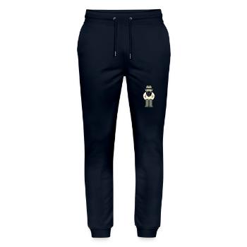 Urban Hipster - Stanley/Stella Mover Unisex Organic Jogging Trousers - navy - Front - Marisol (170cm) & Nik (191cm)