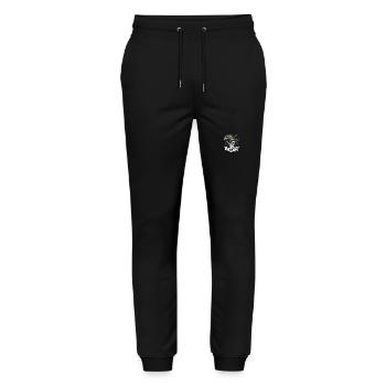 Lustiger Karneval Fasching Skull Helau - Stanley/Stella Unisex Bio Jogginghose Mover  - Schwarz - Vorne - Marisol (170cm) & Nik (191cm)