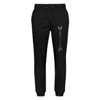 Wrench metal - Stanley/Stella Mover Unisex Organic Jogging Trousers - black - Front - Marisol (170cm) & Nik (191cm)