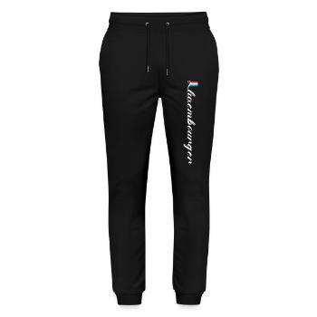 Luxembourg - Stanley/Stella Mover Unisex Organic Jogging Trousers - black - Front - Marisol (170cm) & Nik (191cm)