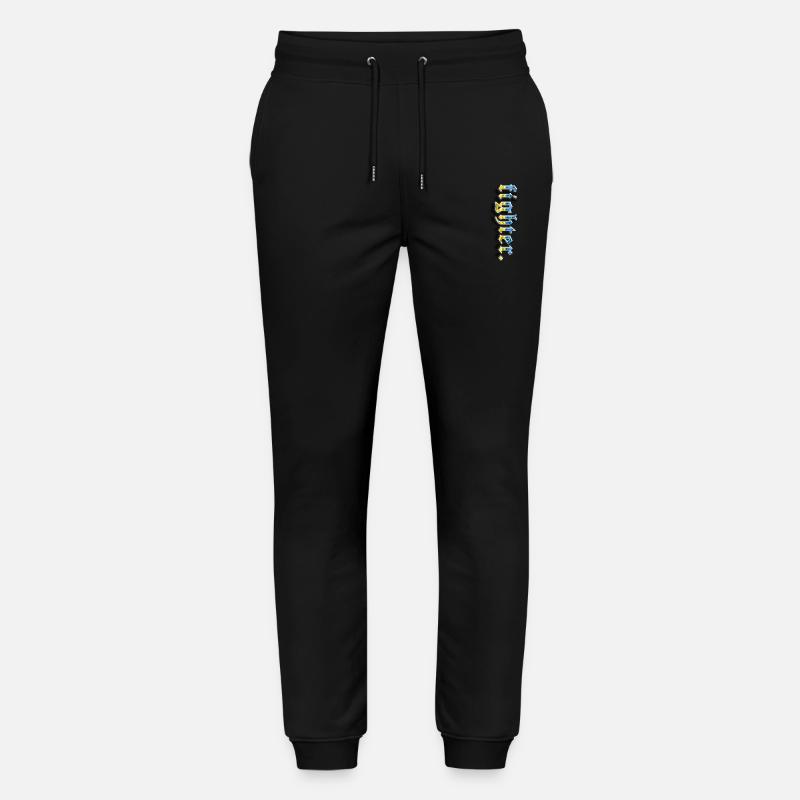 fighter. Ukraine - Stanley/Stella Mover Unisex Organic Jogging Trousers - black