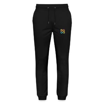 Bande dessinée à 88 chiffres - Pantalon de jogging bio MOVER Stanley/Stella unisexe - noir - Devant - Marisol (170cm) & Nik (191cm)