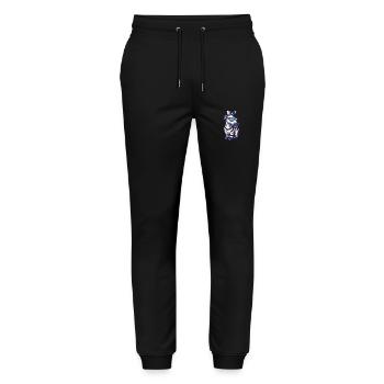 Zebra Cool Comic - Stanley/Stella Mover Unisex Organic Jogging Trousers - black - Front - Marisol (170cm) & Nik (191cm)
