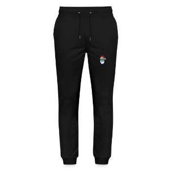 Santa Claus Cool Christmas - Stanley/Stella Mover Unisex Organic Jogging Trousers - black - Front - Marisol (170cm) & Nik (191cm)