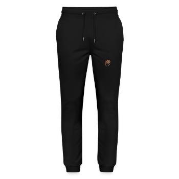 Tête de Lion Symbole Animal Tête de Lion - Pantalon de jogging bio MOVER Stanley/Stella unisexe - noir - Devant - Marisol (170cm) & Nik (191cm)