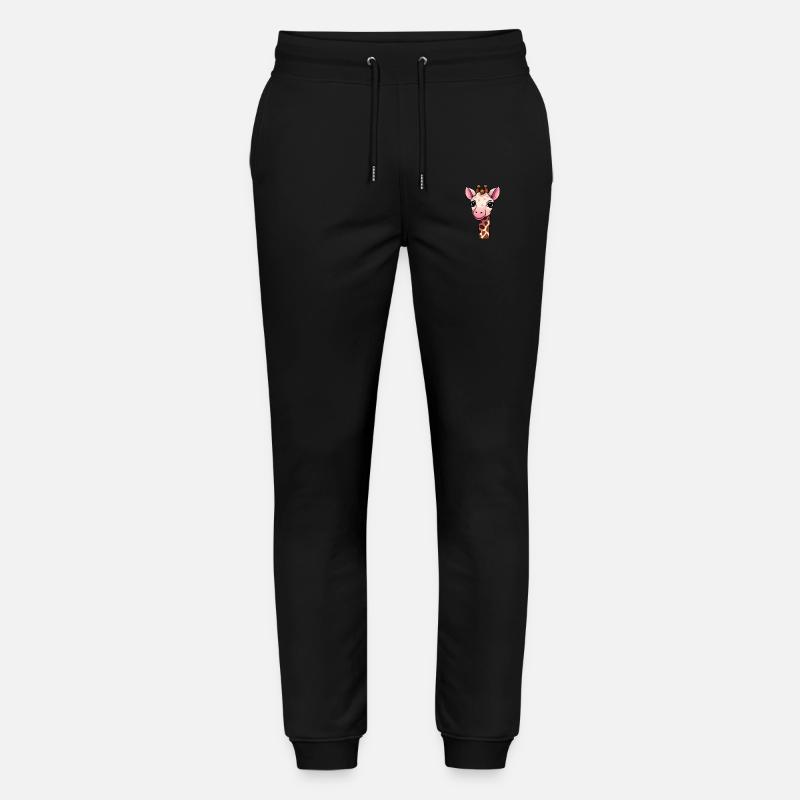 Giraffe - Stanley/Stella Unisex Bio Jogginghose Mover  - Schwarz