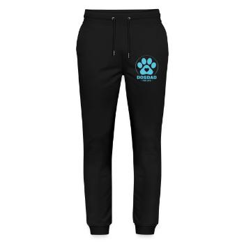 Dog dad for life - Stanley/Stella Mover Unisex Organic Jogging Trousers - black - Front - Marisol (170cm) & Nik (191cm)