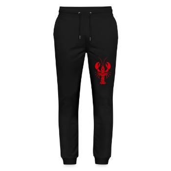 Lobster and friendship - Stanley/Stella Mover Unisex Organic Jogging Trousers - black - Front - Marisol (170cm) & Nik (191cm)