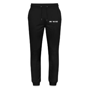 NO WARS - Stanley/Stella Mover Unisex Organic Jogging Trousers - black - Front - Marisol (170cm) & Nik (191cm)