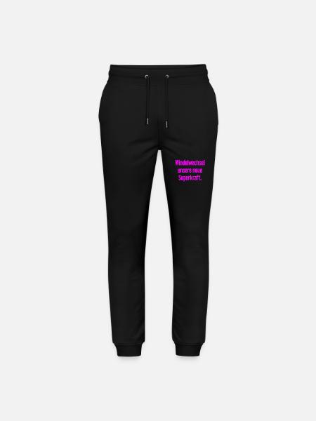 Diaper change – our new superpower - Stanley/Stella Mover Unisex Organic Jogging Trousers - black