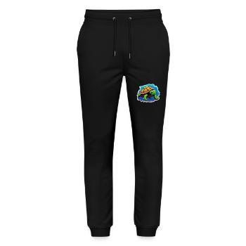 Hübsche Schildkröte, schwimmend - Stanley/Stella Unisex Bio Jogginghose Mover  - Schwarz - Vorne - Marisol (170cm) & Nik (191cm)