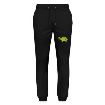 Turtle - Stanley/Stella Mover Unisex Organic Jogging Trousers - black - Front - Marisol (170cm) & Nik (191cm)