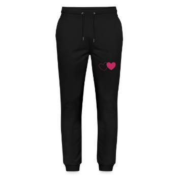 Saint-Valentin, Saint-Valentin, Saint-Valentin - Pantalon de jogging bio MOVER Stanley/Stella unisexe - noir - Devant - Marisol (170cm) & Nik (191cm)