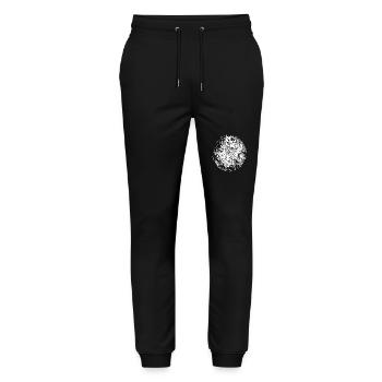 Circle | Art | Moon | True Moon Love - Stanley/Stella Mover Unisex Organic Jogging Trousers - black - Front - Marisol (170cm) & Nik (191cm)