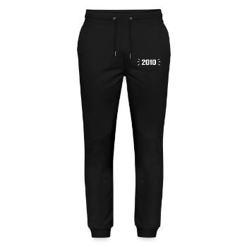 2010 - Birthday Gift 2010 - Stanley/Stella Mover Unisex Organic Jogging Trousers - black - Front - Marisol (170cm) & Nik (191cm)