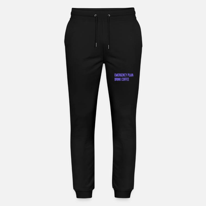 Kaffee-Notfallplan - Stanley/Stella Unisex Bio Jogginghose Mover - Schwarz