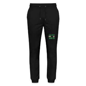 Cookies and Milk for Santa - Stanley/Stella Unisex Bio Jogginghose Mover  - Schwarz - Vorne - Marisol (170cm) & Nik (191cm)