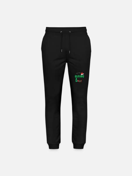 I am so merry Elfing - Stanley/Stella Mover Unisex Organic Jogging Trousers - black