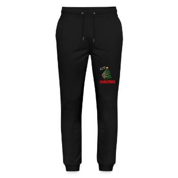 Lazy Christmas - Stanley/Stella Unisex Bio Jogginghose Mover  - Schwarz - Vorne - Marisol (170cm) & Nik (191cm)