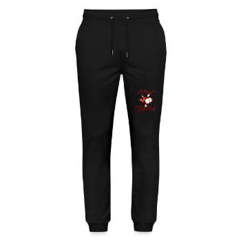 Merry Christmas Santa - Stanley/Stella Unisex Bio Jogginghose Mover  - Schwarz - Vorne - Marisol (170cm) & Nik (191cm)