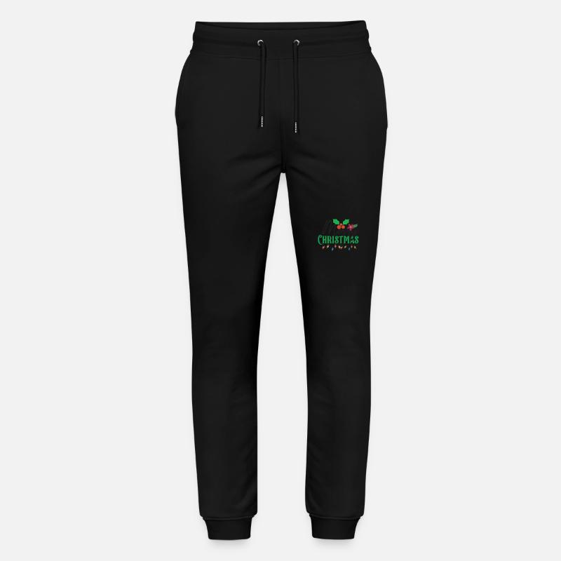 Merry Christmas Candy Light - Stanley/Stella Unisex Bio Jogginghose Mover  - Schwarz