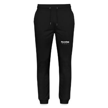 Piss carnations bloom all year round - Stanley/Stella Mover Unisex Organic Jogging Trousers - black - Front - Marisol (170cm) & Nik (191cm)