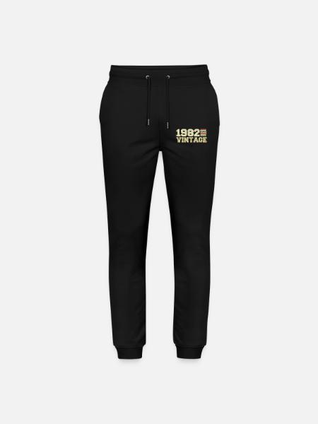 1982 Geburtstagsgeschenk 1982 Jahrgang 1982 Geschenk - Stanley/Stella Unisex Bio Jogginghose Mover  - Schwarz