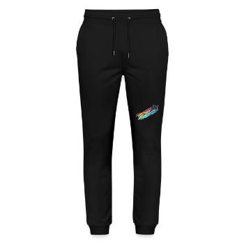 Rainbow Machine - Stanley/Stella Unisex Bio Jogginghose Mover  - Schwarz - Vorne - Marisol (170cm) & Nik (191cm)