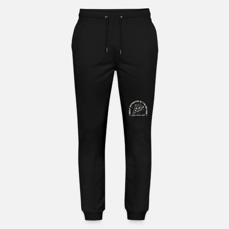 Pizza lover funny quotes - Stanley/Stella Mover Unisex Organic Jogging Trousers - black