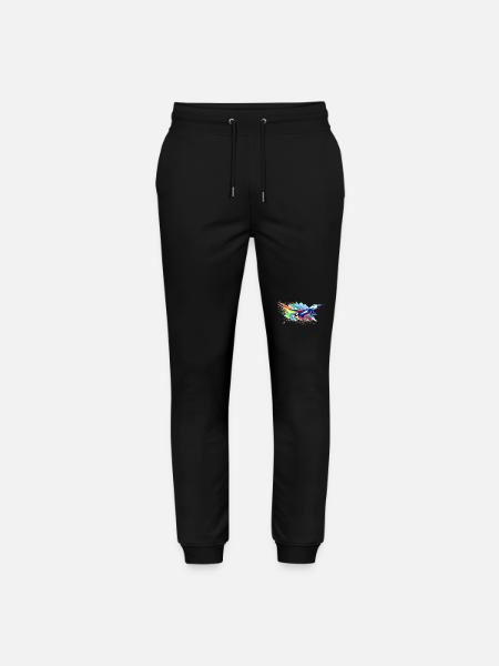Kampfjet - Farbsplash - Stanley/Stella Unisex Bio Jogginghose Mover  - Schwarz