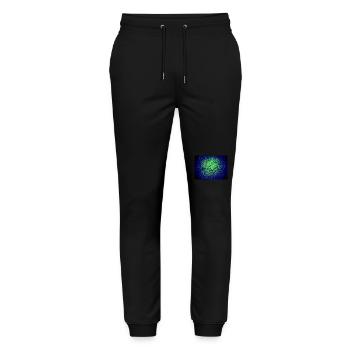 Dark Light Forest - Stanley/Stella Mover Unisex Organic Jogging Trousers - black - Front - Marisol (170cm) & Nik (191cm)