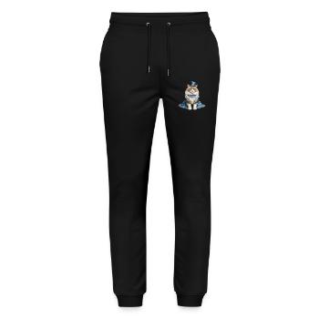 Schöne Katzendame - Stanley/Stella Unisex Bio Jogginghose Mover  - Schwarz - Vorne - Marisol (170cm) & Nik (191cm)