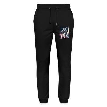 Silhouette de dragon - Pantalon de jogging bio MOVER Stanley/Stella unisexe - noir - Devant - Marisol (170cm) & Nik (191cm)