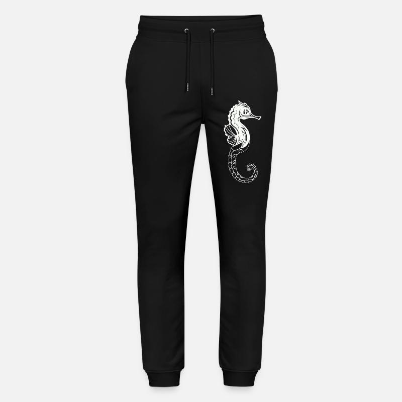 seepferd 01 - Stanley/Stella Unisex Bio Jogginghose Mover  - Schwarz