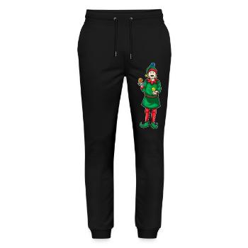 Elf Weihnachten Jonglieren - Stanley/Stella Unisex Bio Jogginghose Mover  - Schwarz - Vorne - Marisol (170cm) & Nik (191cm)