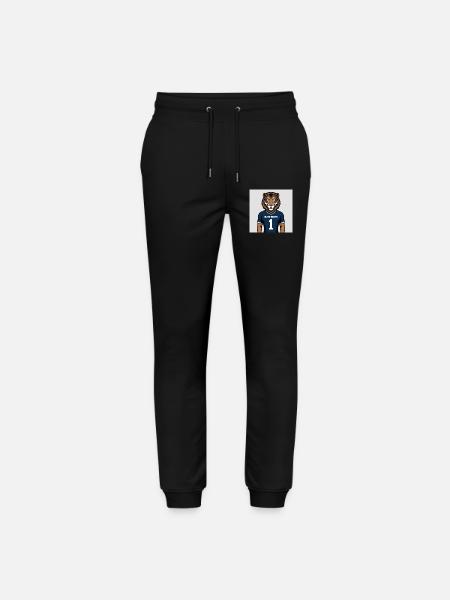 Tiger Mascot Jersey Print - Stanley/Stella Mover Unisex Organic Jogging Trousers - black