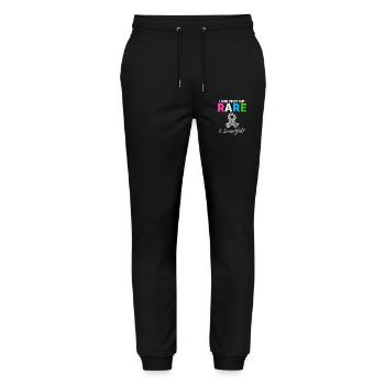 Rare Disease Awareness Rare is Beautiful - Stanley/Stella Mover Unisex Organic Jogging Trousers - black - Front - Marisol (170cm) & Nik (191cm)