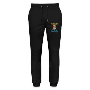 Seashells Collector Beachcomber Sea Shell Ocean - Stanley/Stella Mover Unisex Organic Jogging Trousers - black - Front - Marisol (170cm) & Nik (191cm)