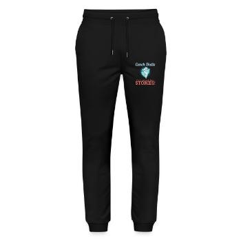 Conch Seashells Collector Beachcomber Sea Shell - Stanley/Stella Mover Unisex Organic Jogging Trousers - black - Front - Marisol (170cm) & Nik (191cm)